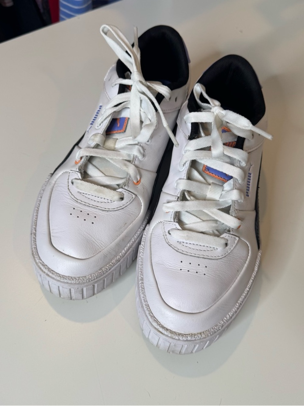 PUMA Cali Sport Flagship Play Perforated Lace Up Sneakers Shoes Casual 8.5